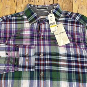 Tommy Bahama Flannel Shirt Montauk Mens Medium New NWT